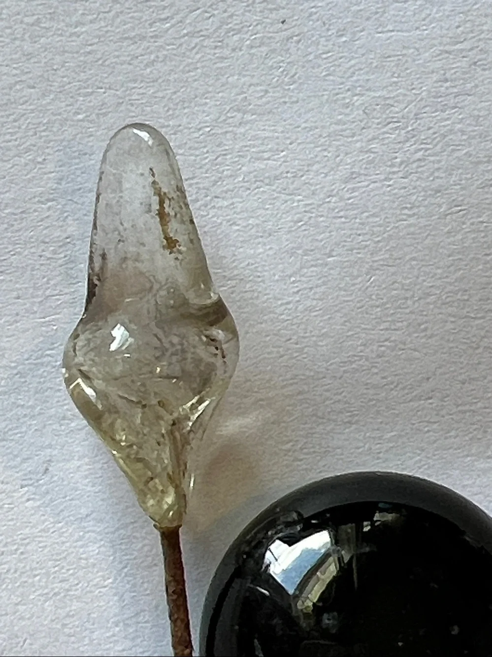 Antique spun glass plus other Victorian hat pins